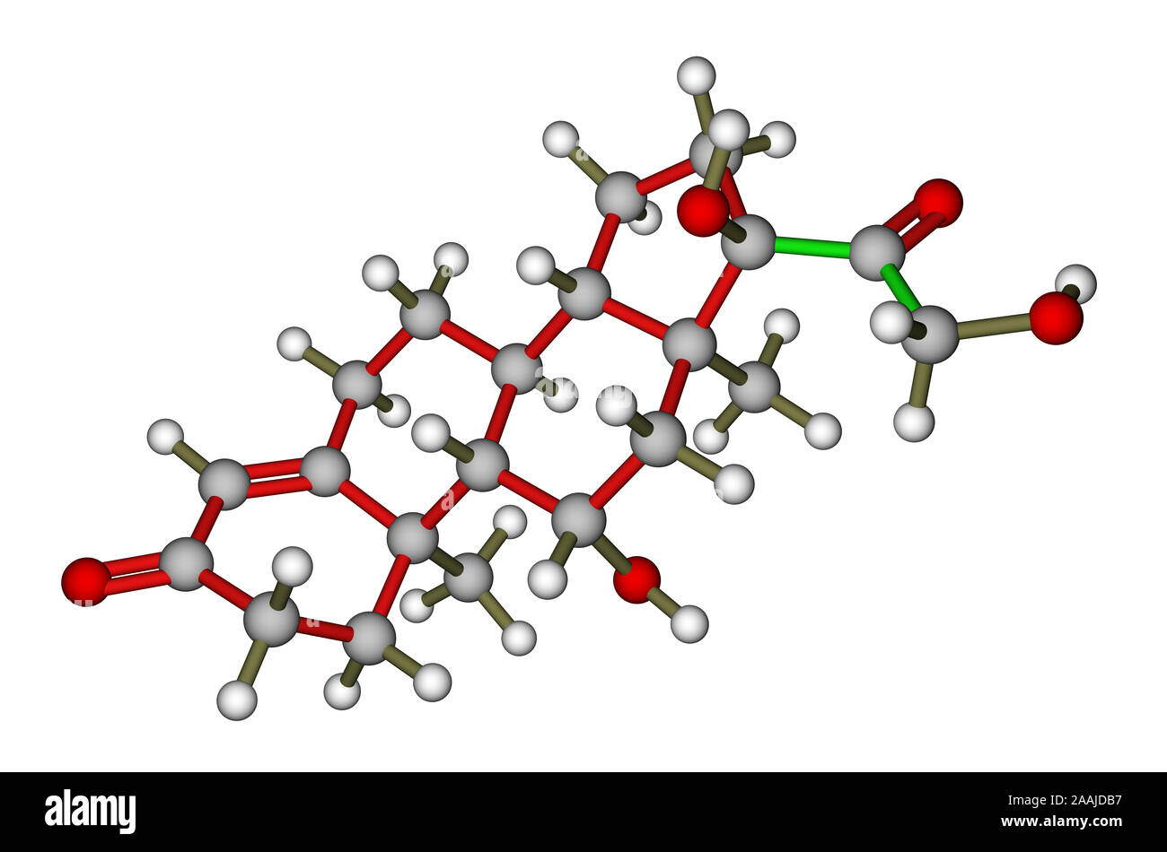 Cortisol molecule Stock Photo