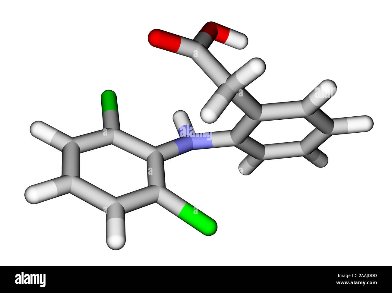 Diclofenac, a non-steroidal anti-inflammatory drug Stock Photo