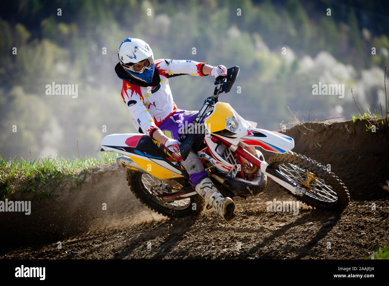 Moto Cross Ação — Fotografia de Stock Editorial © rebaisilvano #228223442