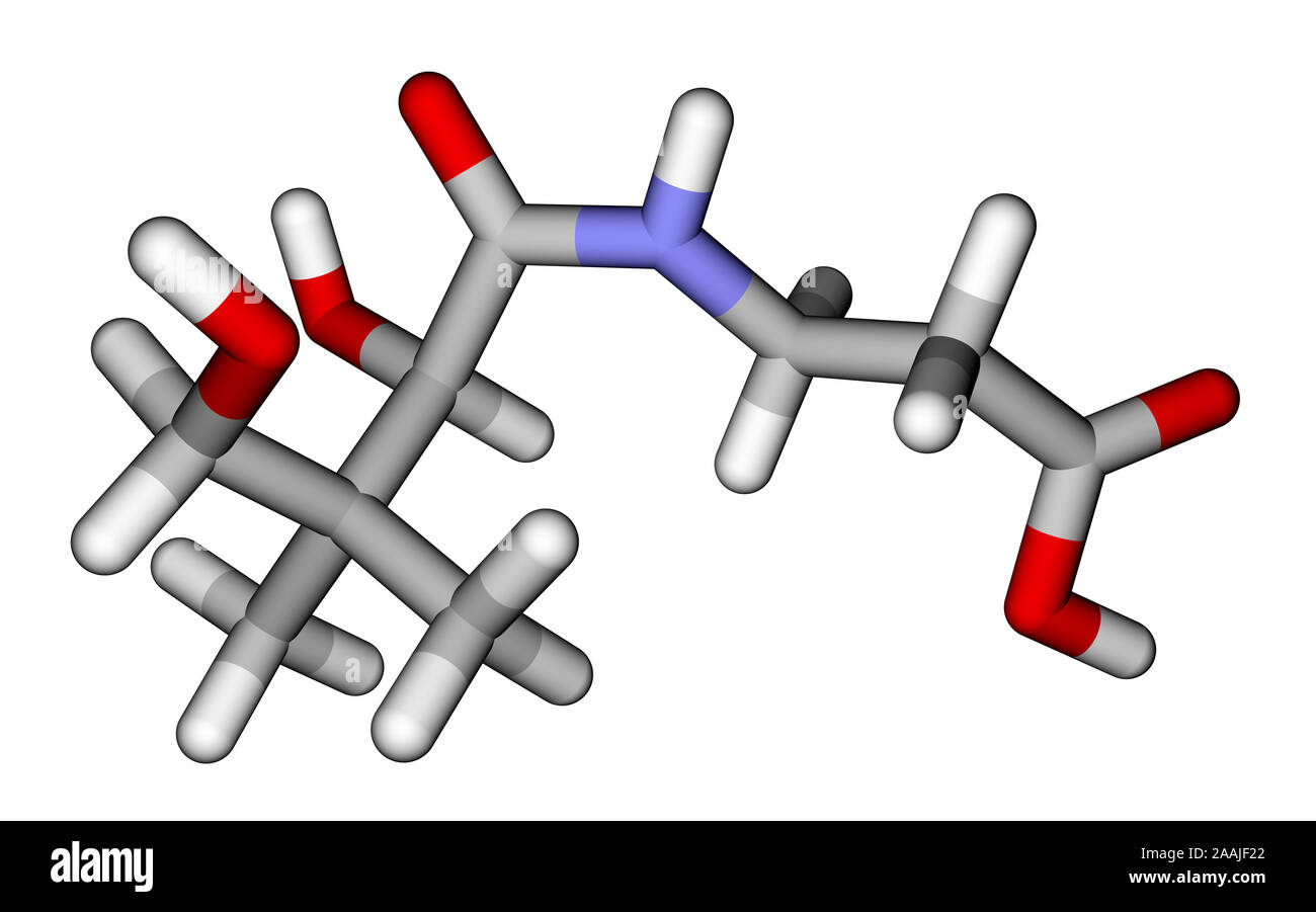 Pantothenic acid (vitamin B5) molecular structure Stock Photo Alamy