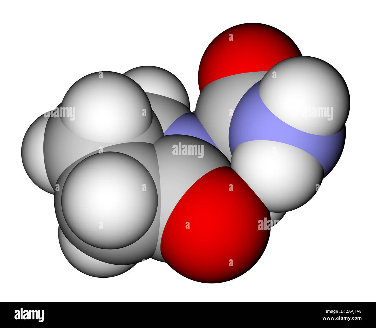 Piracetam (nootropic drug) 3D molecular structure Stock Photo - Alamy