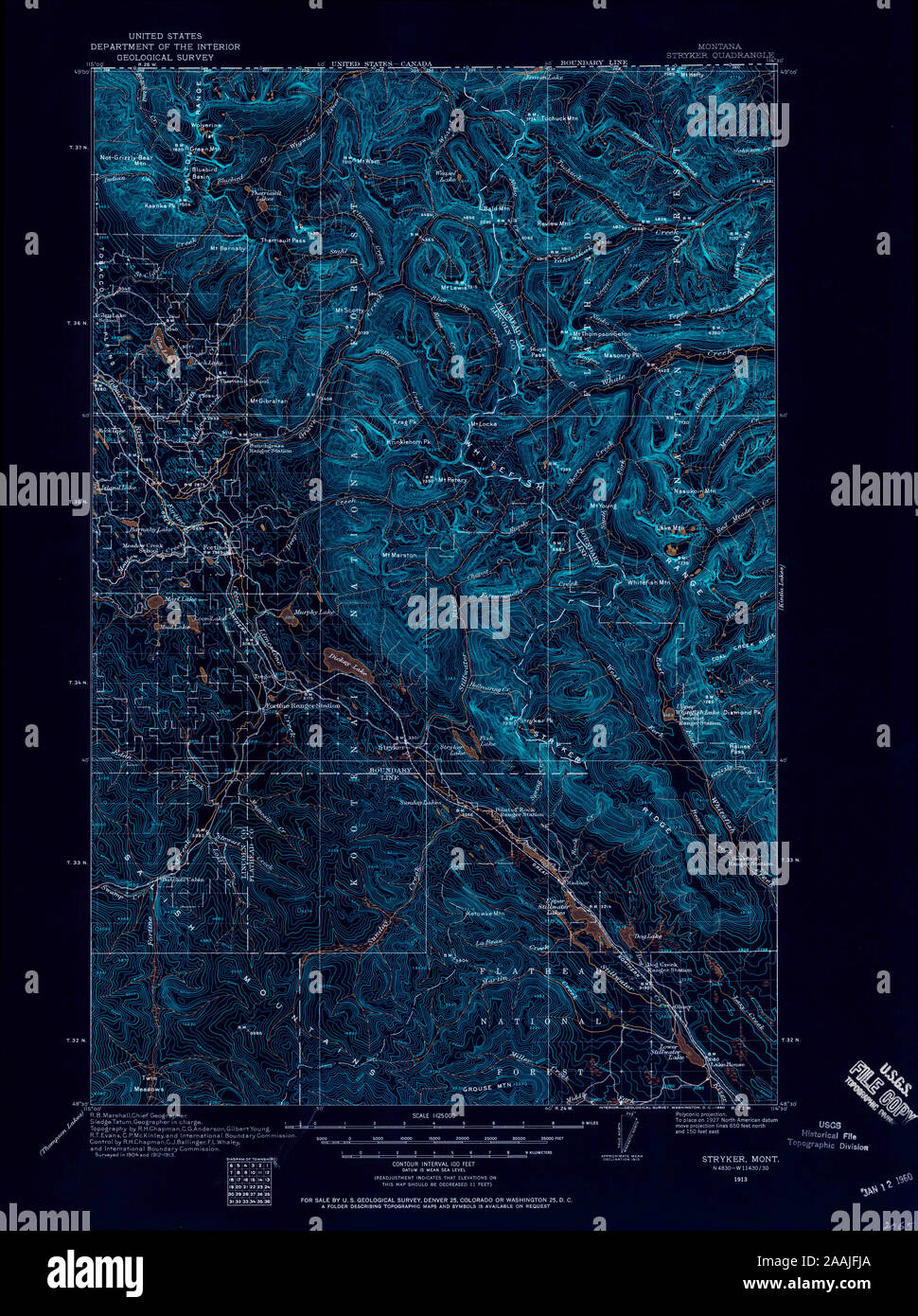 1913 montana map hires stock photography and images Alamy