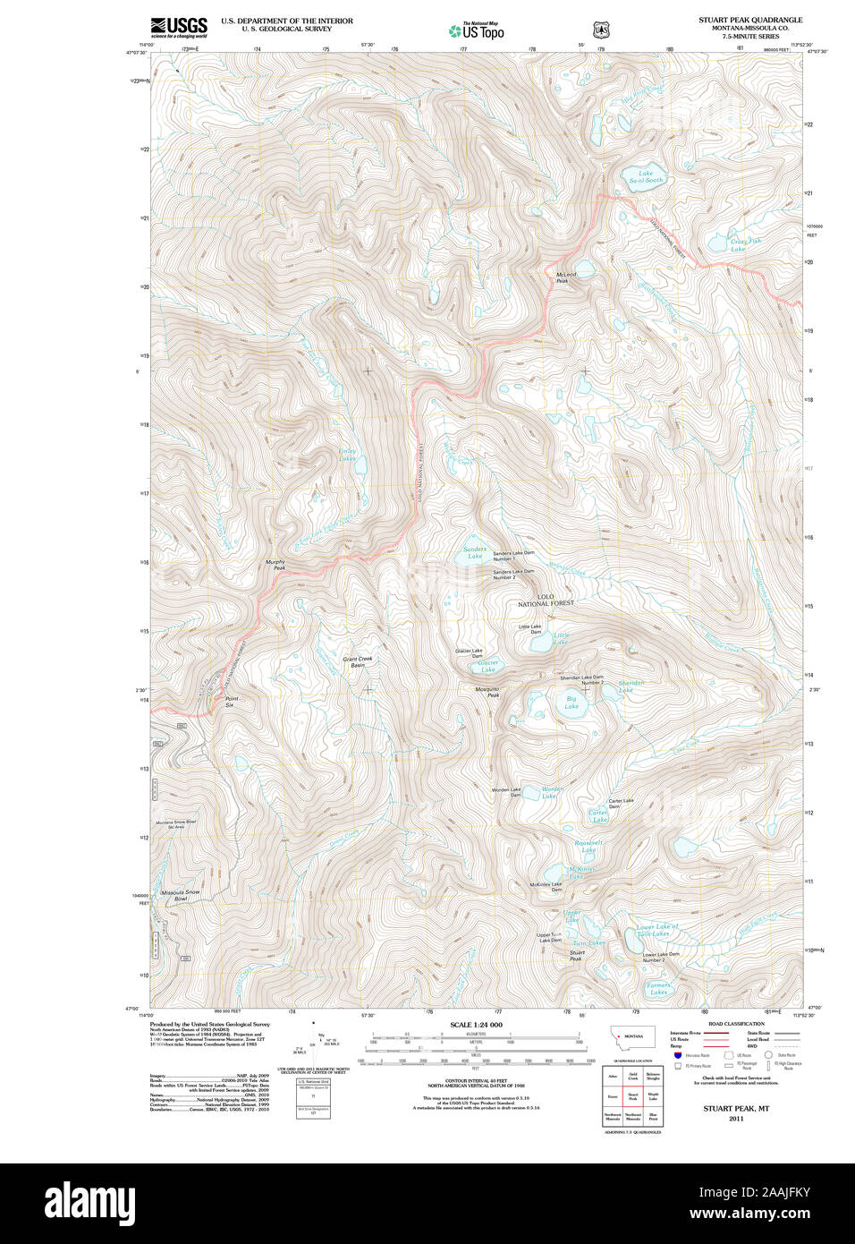 Stuart Range Map Stuart peak hi-res stock photography and images - Alamy