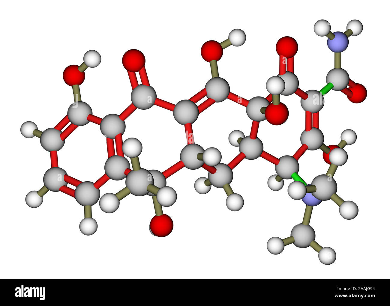 Antibiotic tetracycline molecular structure Stock Photo - Alamy