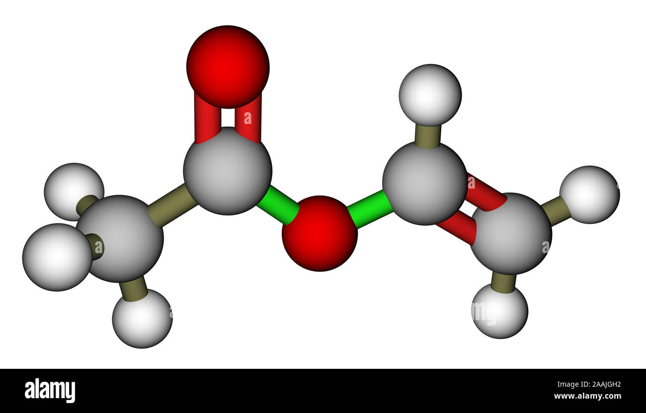 Polyvinyl acetate polymer chemical structure hires stock photography
