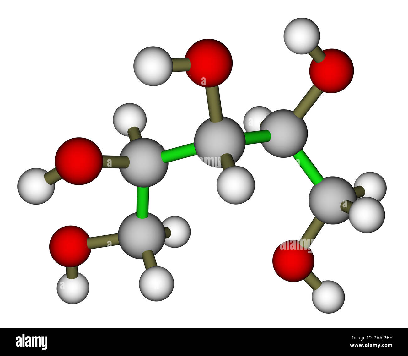 Xylitol molecular structure Stock Photo Alamy