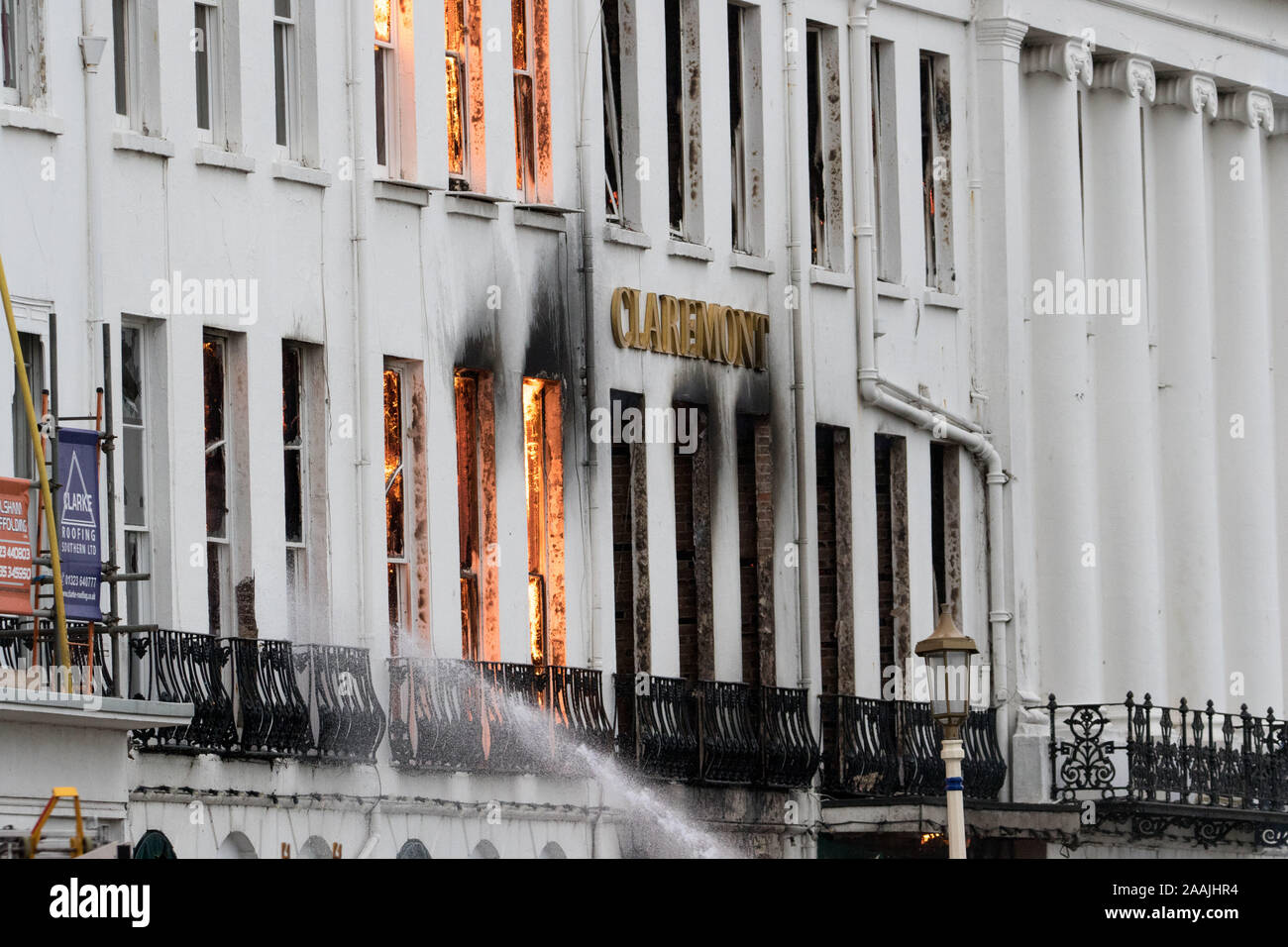Eastbourne, UK. 22nd November, 2019. East Sussex Fire and Rescue