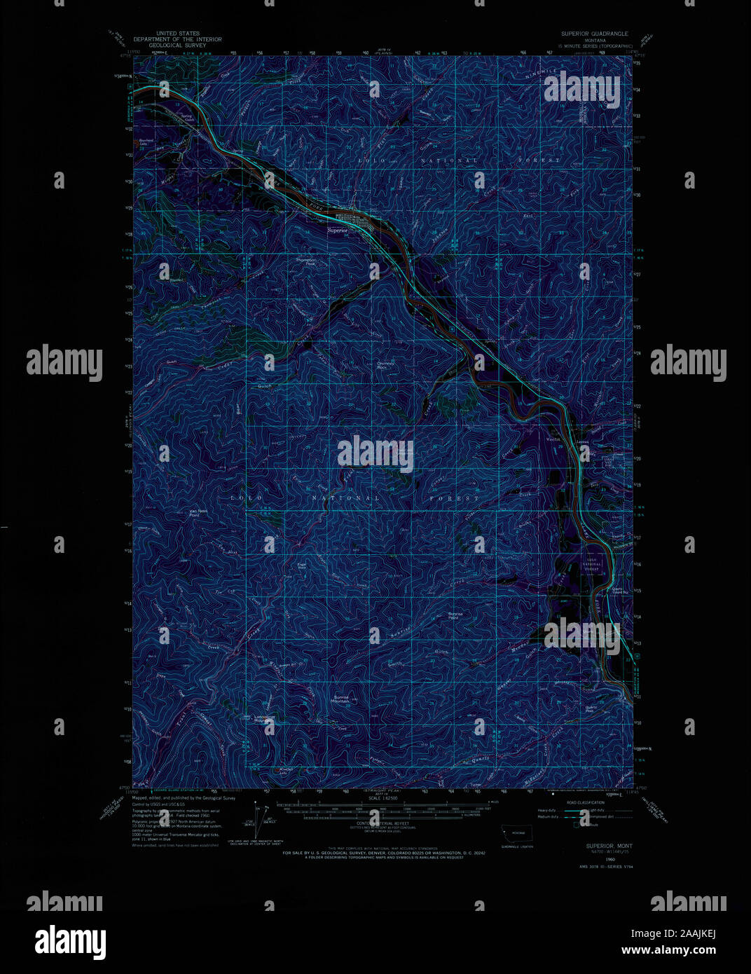 Map of superior montana hires stock photography and images Alamy