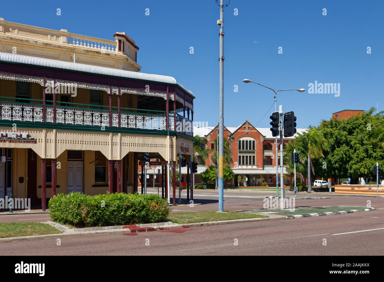 Streets f the North Ward district of Townsville, Sueensland Stock Photo