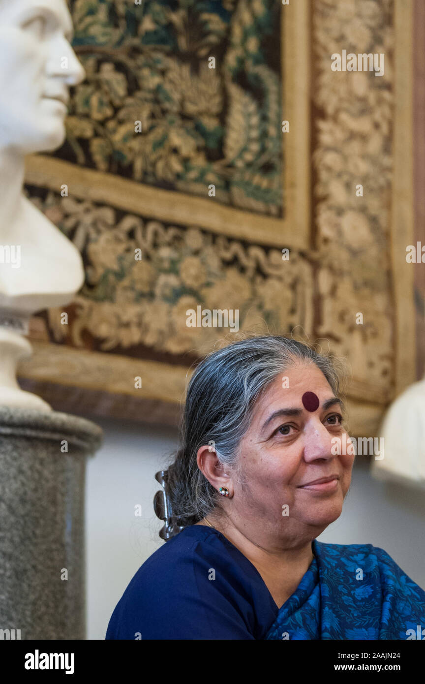 Rome, Italy: Vandana Shiva , Protomoteca in Campidoglio. Stock Photo