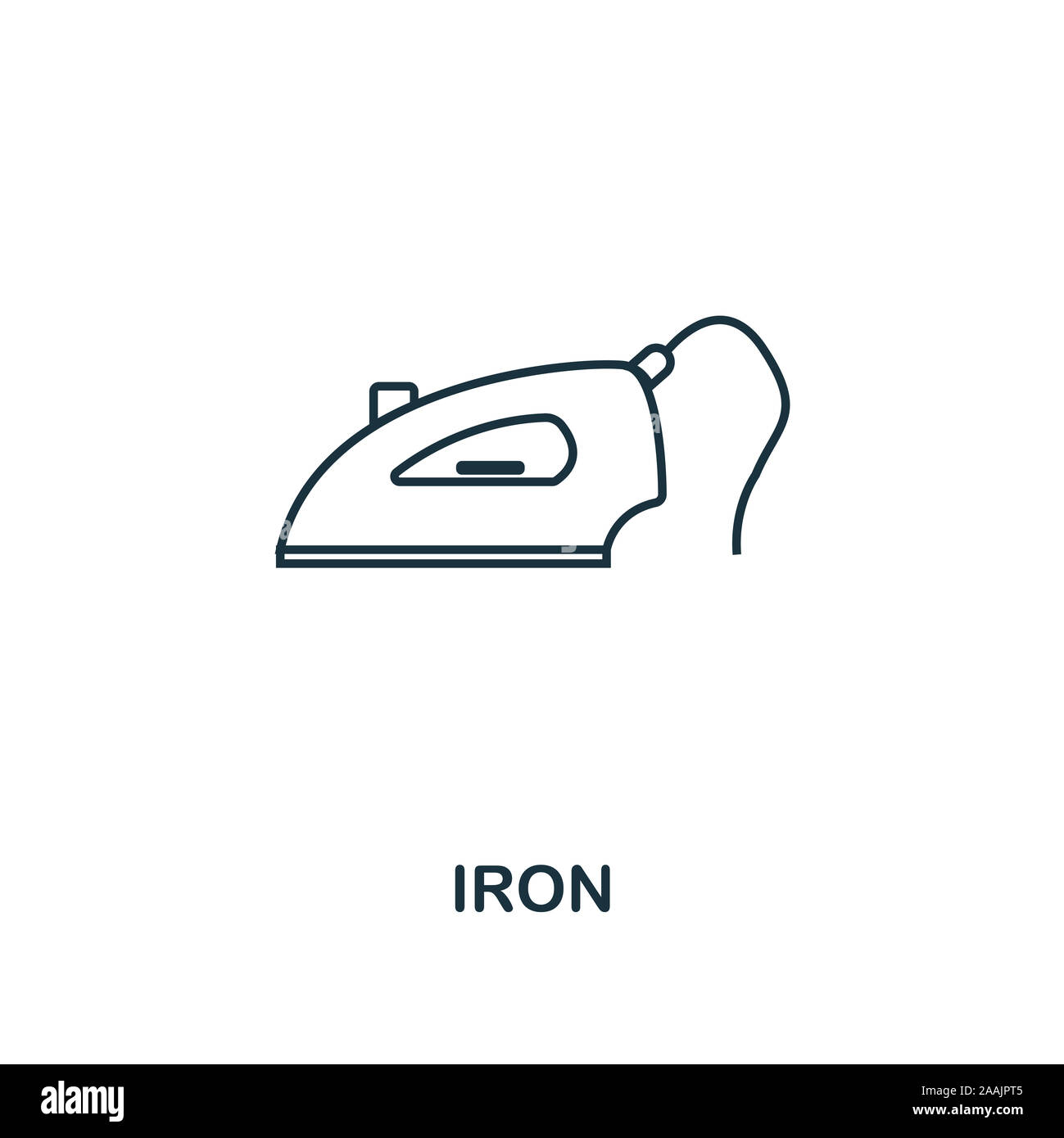 Iron icon. Thin style design from household icons collection. Creativeiron icon for web design, apps, software, print usage Stock Photo