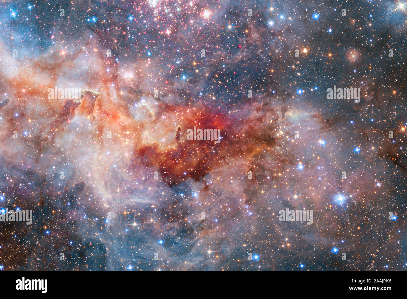 Universe filled with stars, nebula and galaxy. Elements of this image ...