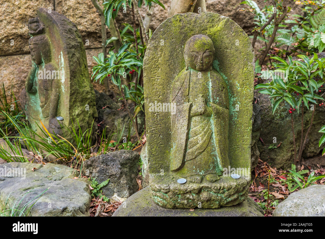 Stone statue of Jizo bodhisattva filial piety deity in the Choanji