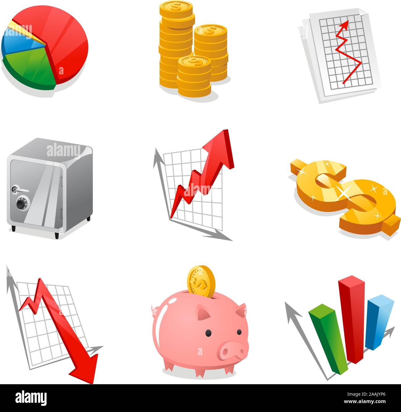 Fun Economy vector icon collection Stock Vector Image & Art - Alamy