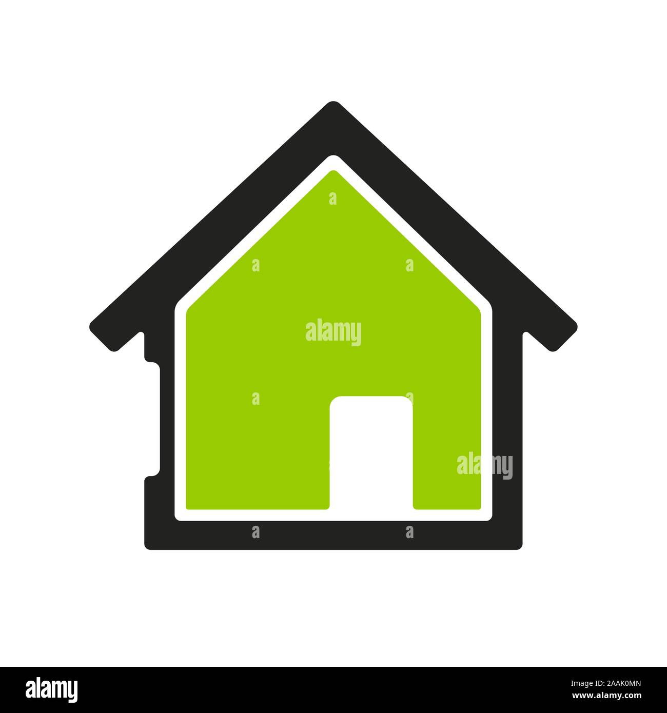 Passivhaus icon in geometric and simple style. Vector illustration. Stock Vector