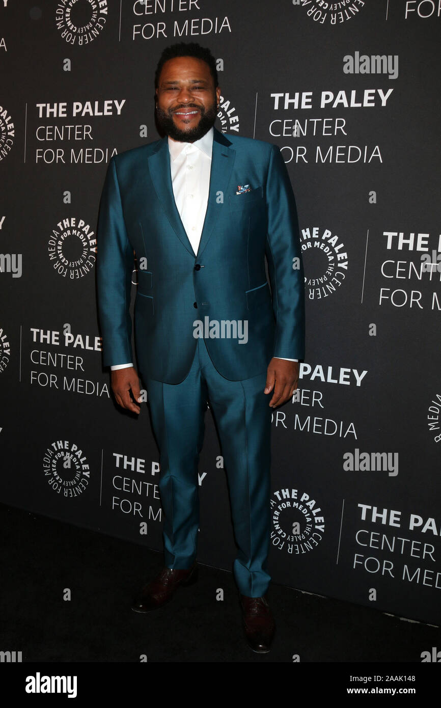 November 21, 2019, Beverly Hills, CA, USA: LOS ANGELES - NOV 21:  Anthony Anderson at the The Paley Honors: A Special Tribute To Television's Comedy Legends at Beverly Wilshire Hotel on November 21, 2019 in Beverly Hills, CA (Credit Image: © Kay Blake/ZUMA Wire) Stock Photo