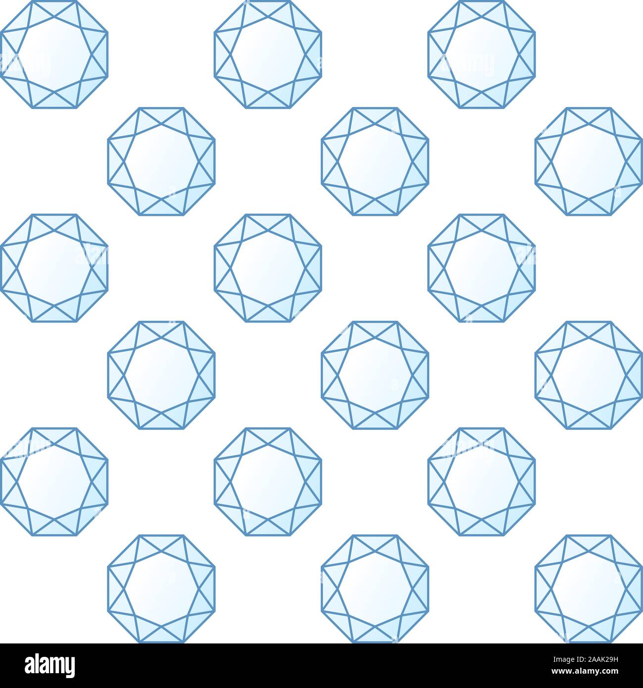 Seamless diamonds texture in blue shades. Vector illustration Stock ...