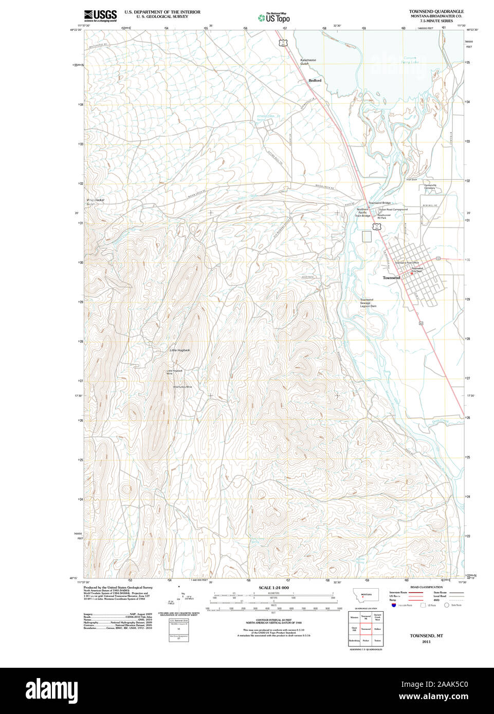 Map of townsend montana hires stock photography and images Alamy