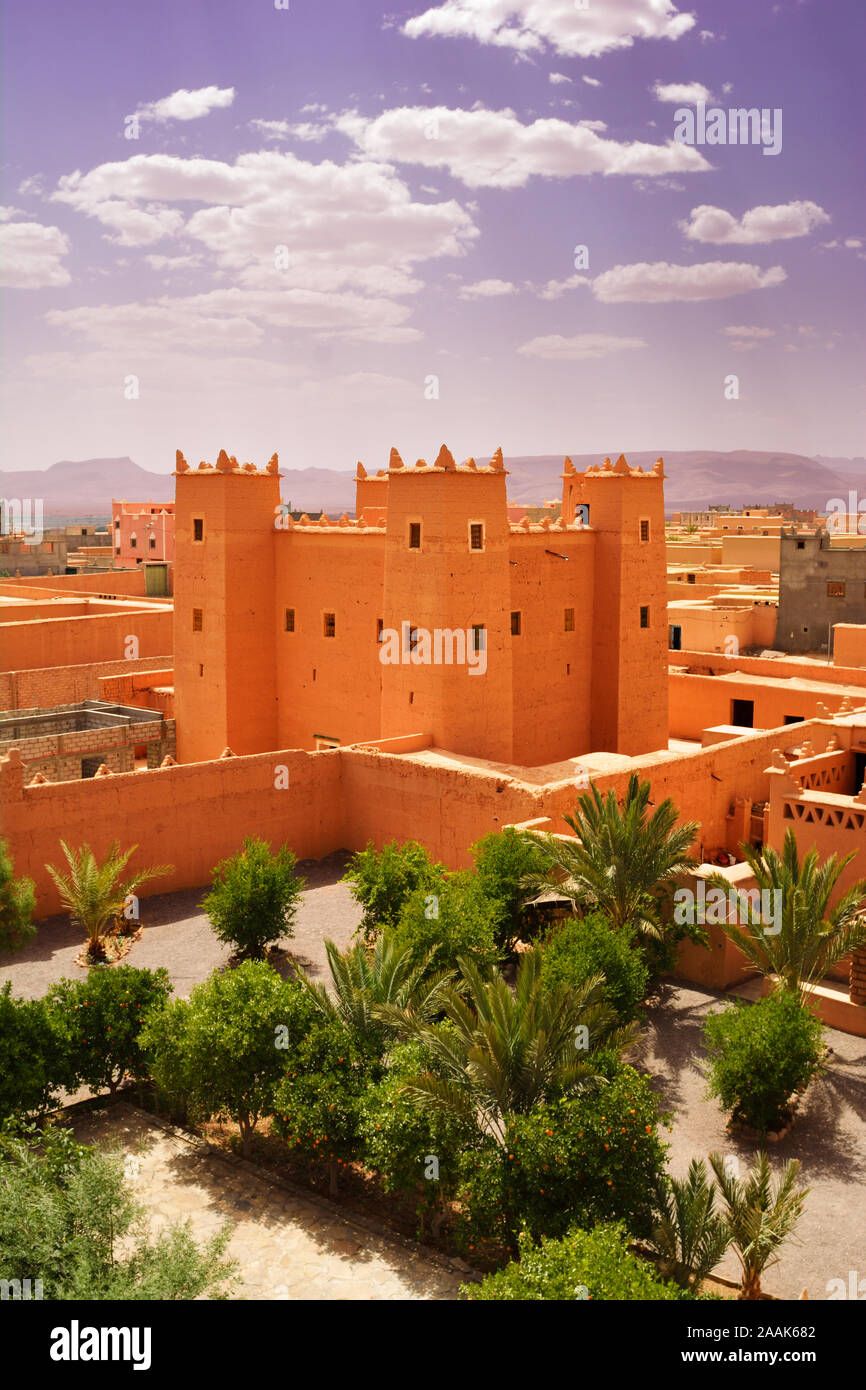 A kasbah at Nkob. Morocco Stock Photo