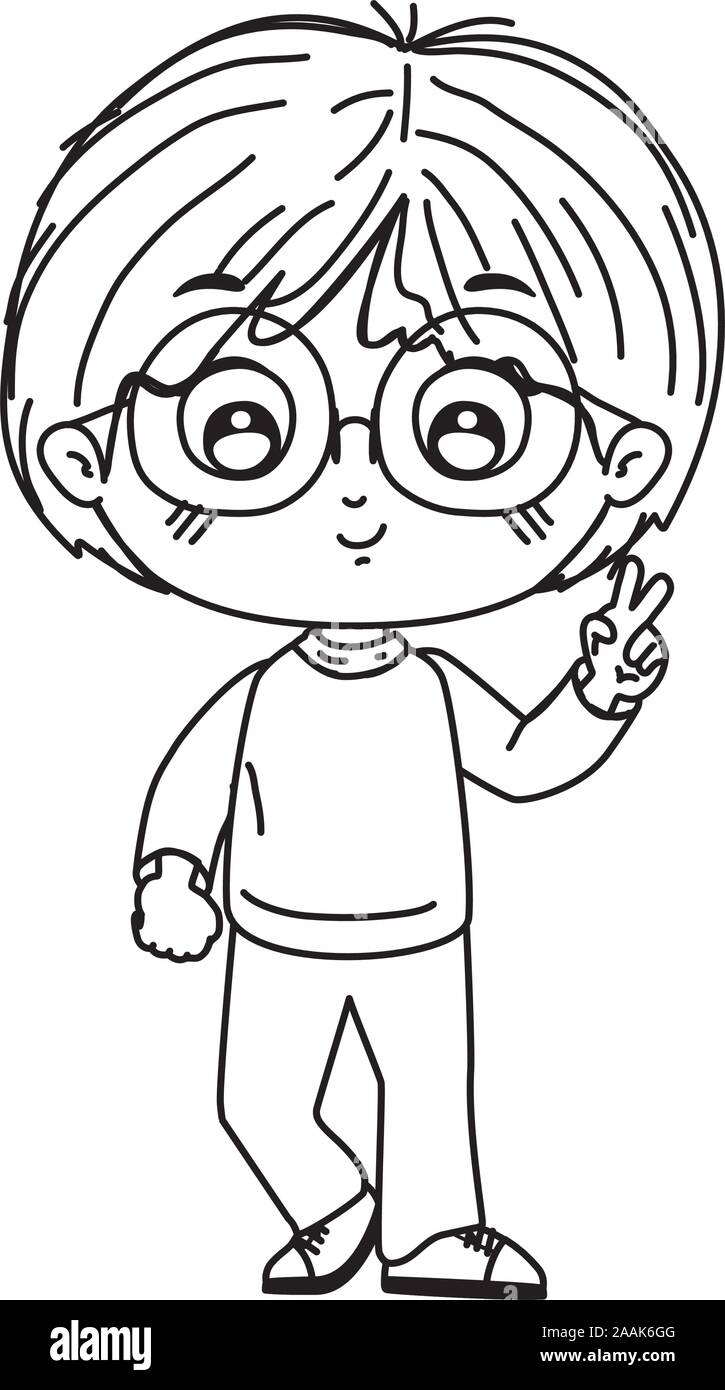 Isolated boy cartoon vector design Stock Vector Image & Art - Alamy