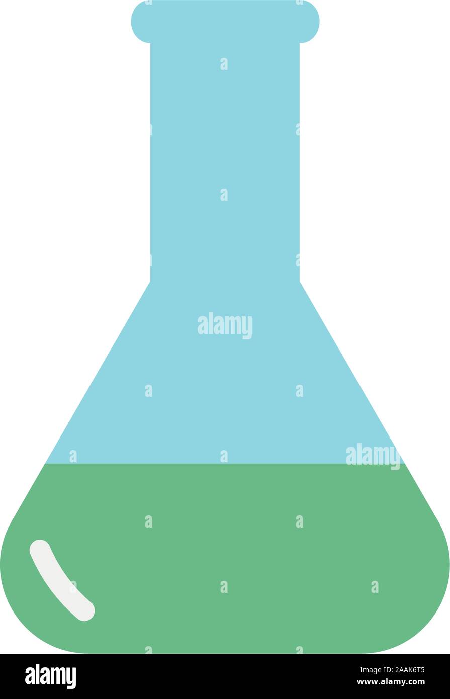 medical tube test flask laboratory icon Stock Vector Image & Art - Alamy