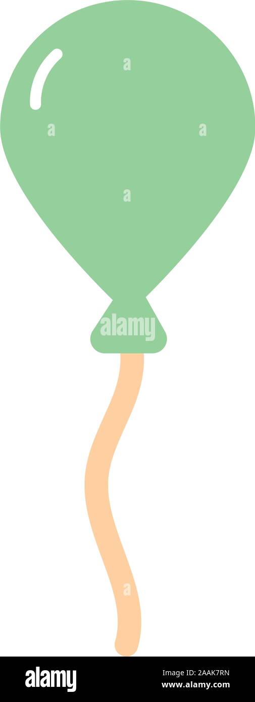 birthday balloon helium floating icon Stock Vector Image & Art - Alamy