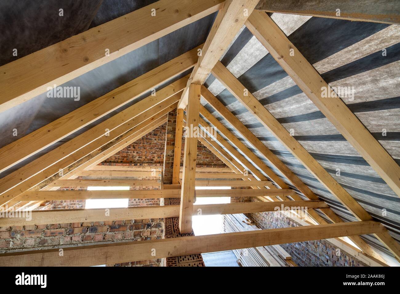 Attic roof structure hi-res stock photography and images - Alamy