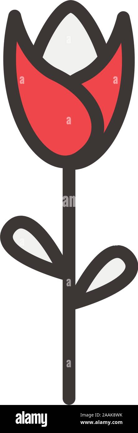 beautiful flower garden isolated icon Stock Vector Image & Art - Alamy