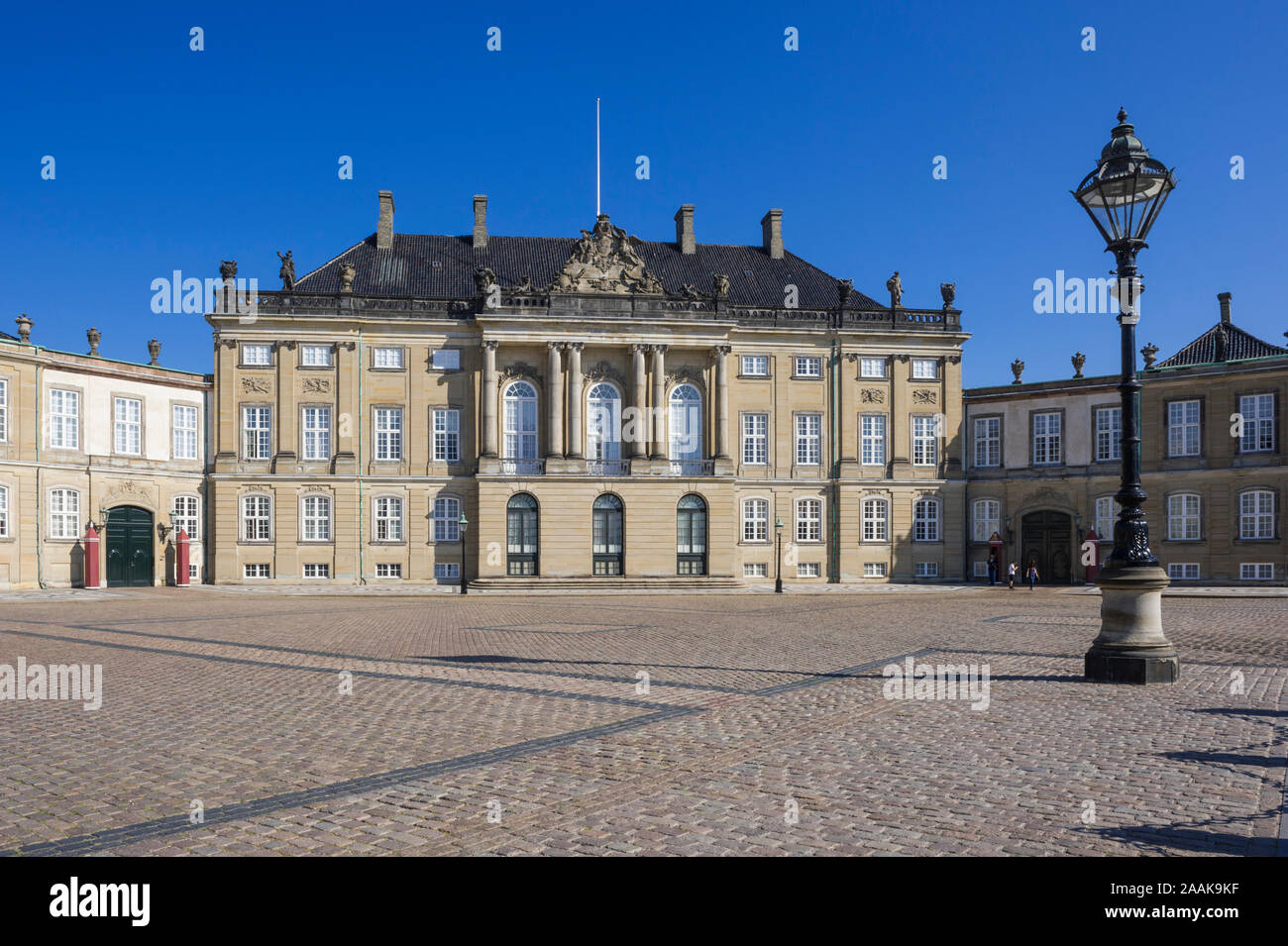 The Royal Palace Amalienborg in Copenhagen, Denmark Stock Photo