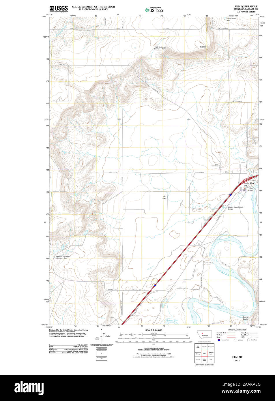 Map of ulm montana hires stock photography and images Alamy