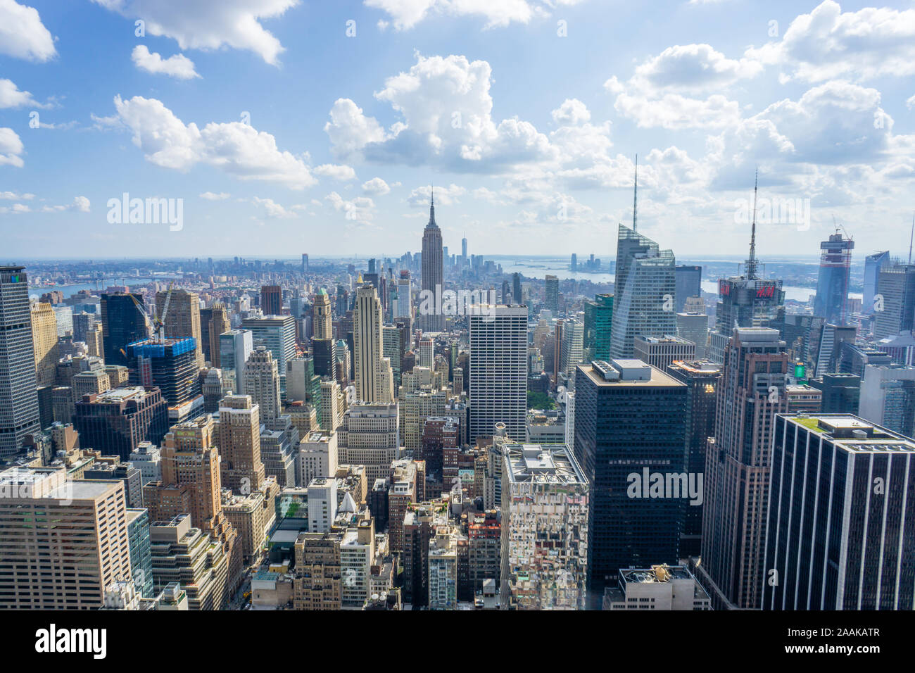 Manhattan New York Skyline Panorama Stock Photo