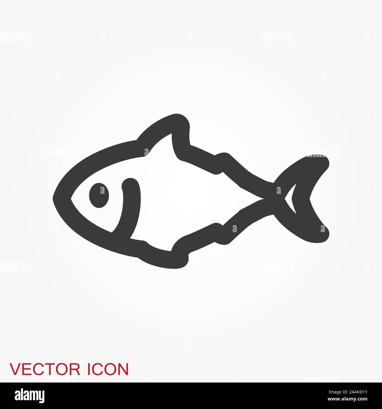 Fish Icon, vector illustration for design Stock Vector Image & Art - Alamy