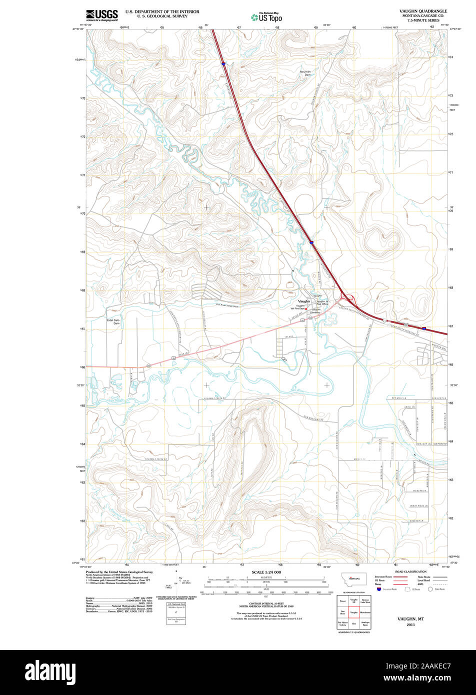 Map of vaughn hires stock photography and images Alamy
