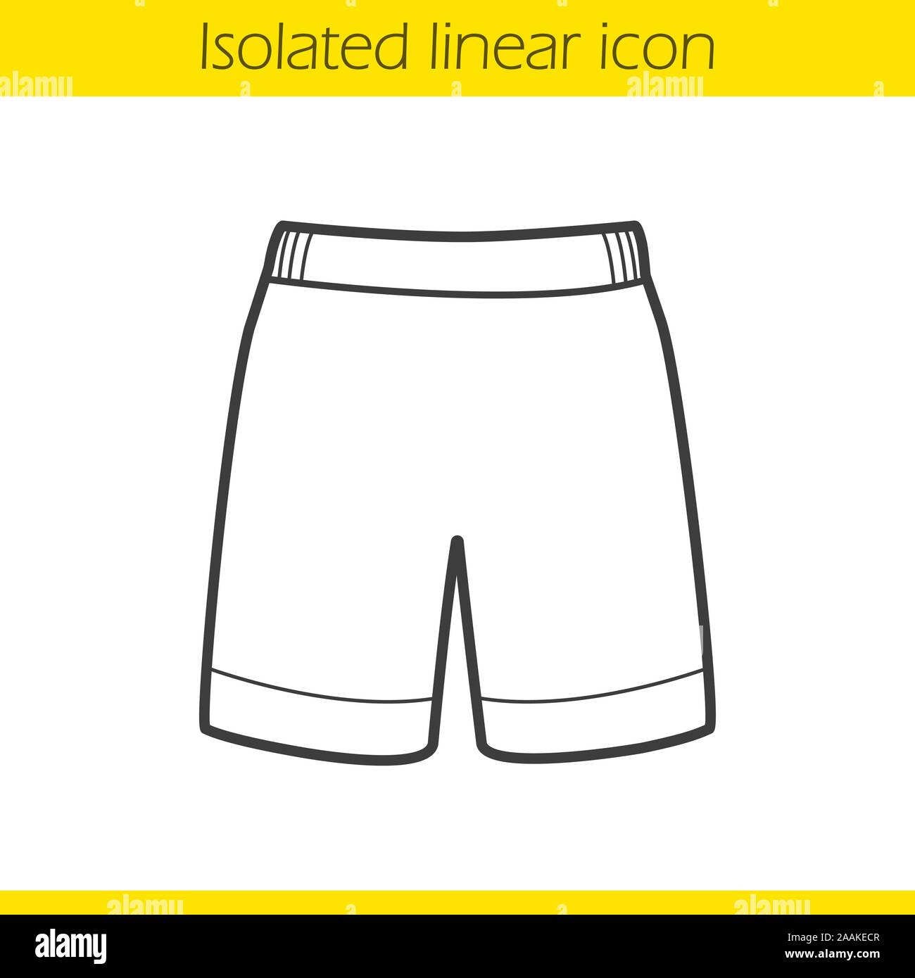 Shorts linear icon. Soccer player uniform. Sportswear thin line  illustration. Sport shorts contour symbol. Vector isolated outline drawing  Stock Vector Image & Art - Alamy