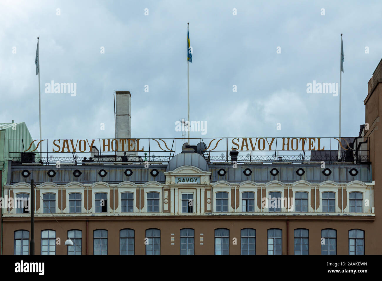Malmö, Sweden - September 2, 2018: The facade and the old fashioned ...