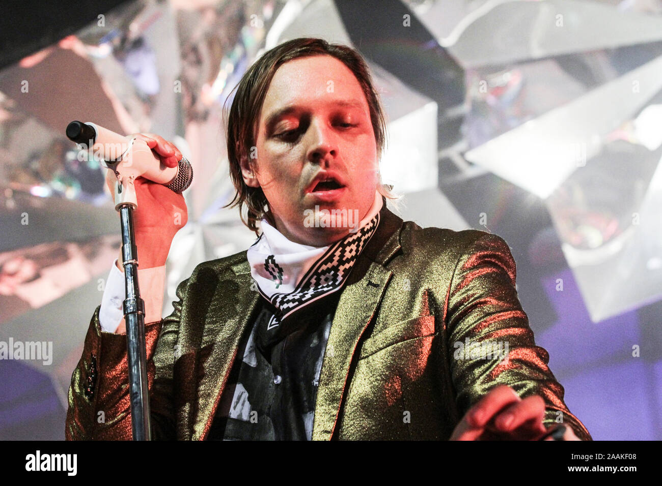 RIO DE JANEIRO, 04.04.2014 - A banda Arcade Fire se apresenta no Citibank Hall na noite desta sexta-feira. (Foto: Néstor J. Beremblum / Divulgação T4F Stock Photo