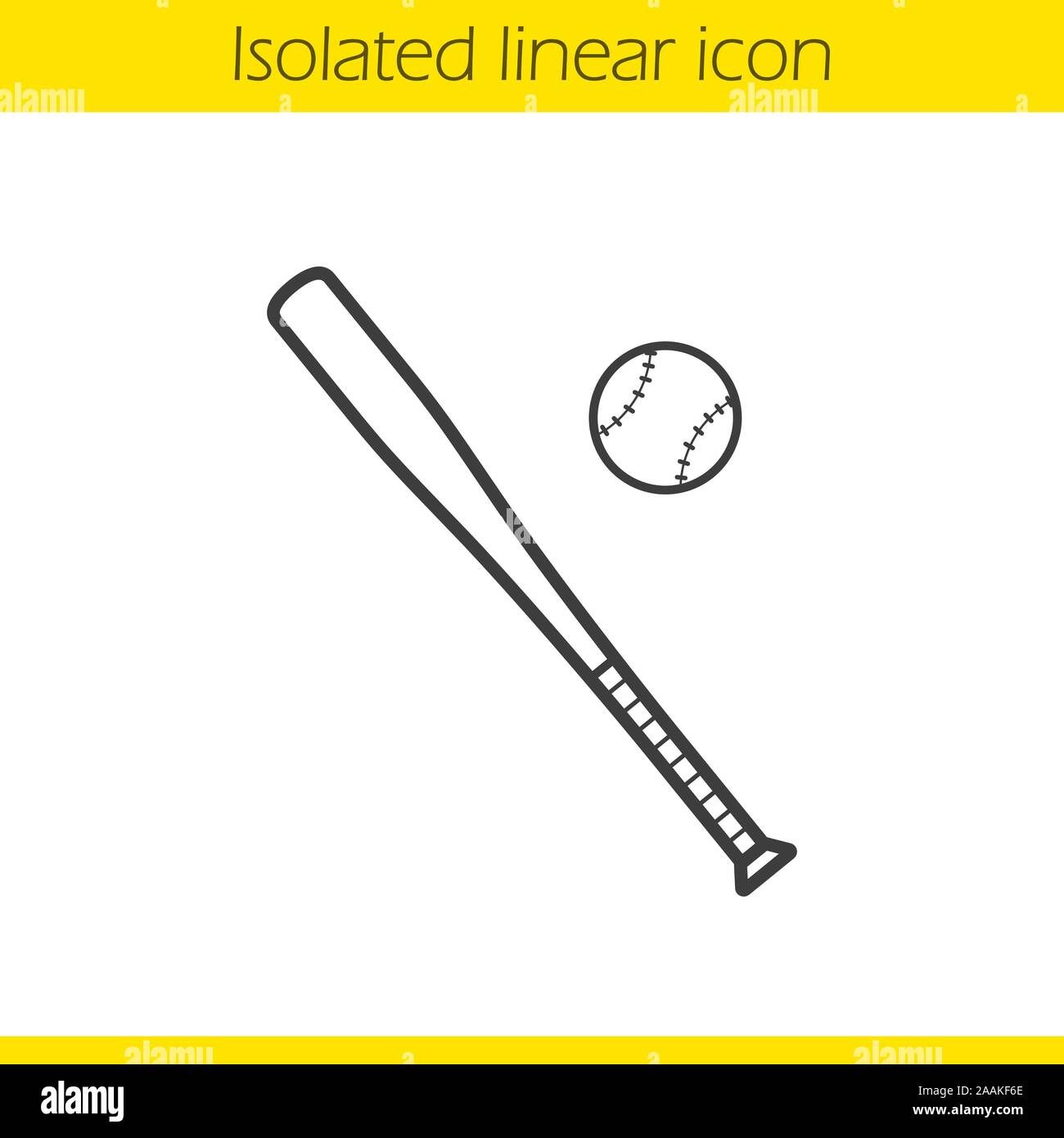Continuous one line drawing cricket bat ball Vector Image