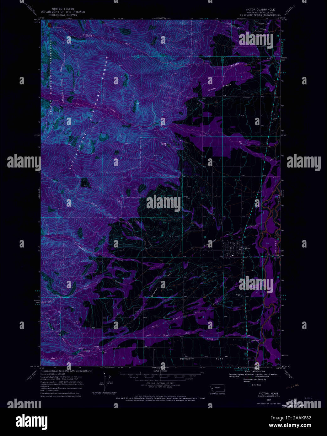 Map of victor montana hires stock photography and images Alamy