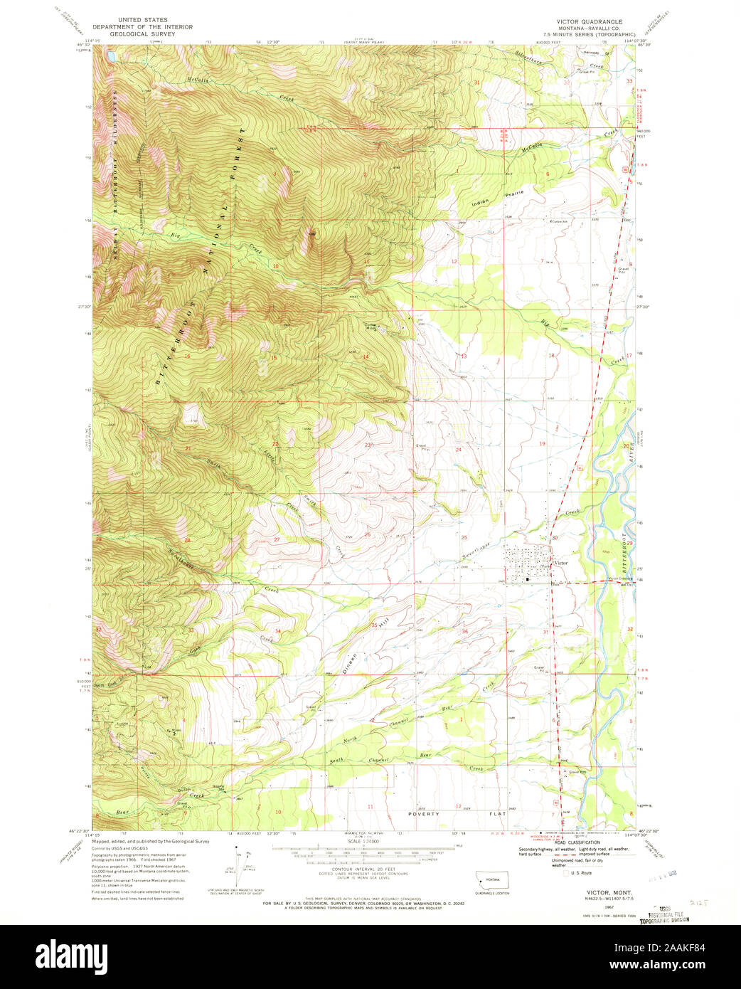Victor montana map hi-res stock photography and images - Alamy