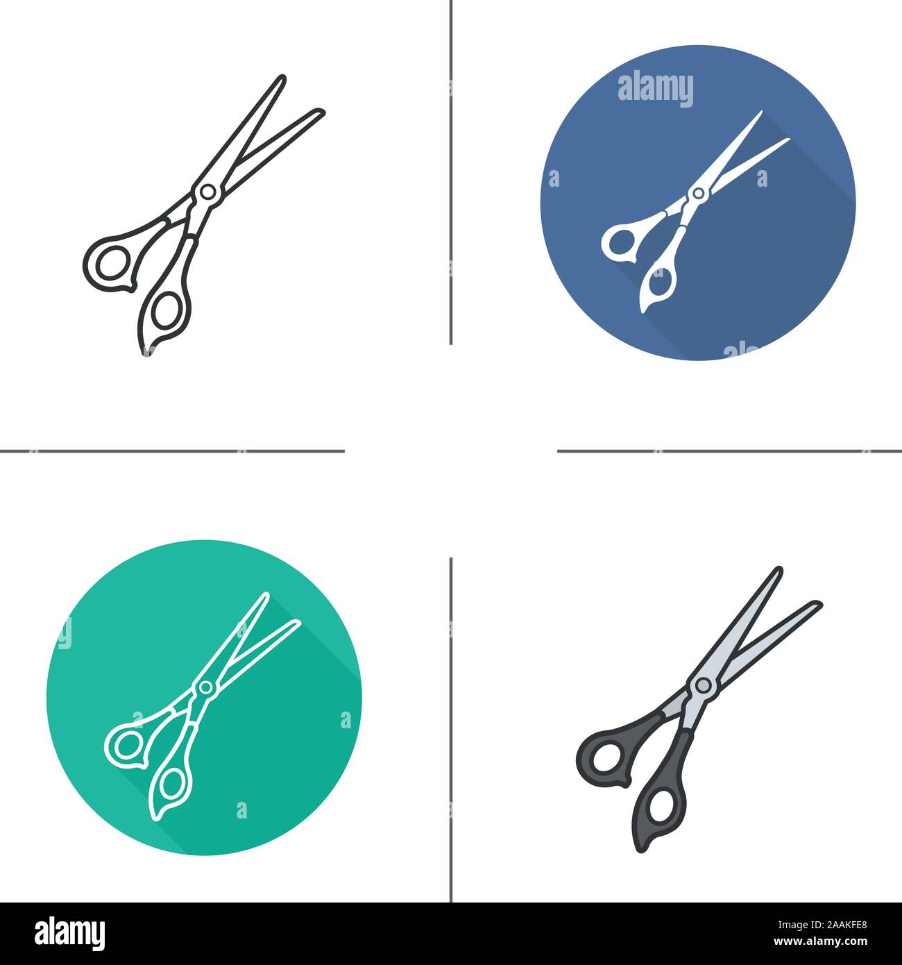 Haircutting styles Stock Vector Images - Alamy