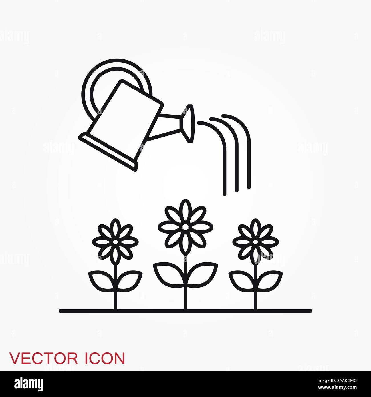 Garden icon isolated on background. Gardening symbol Stock Vector Image