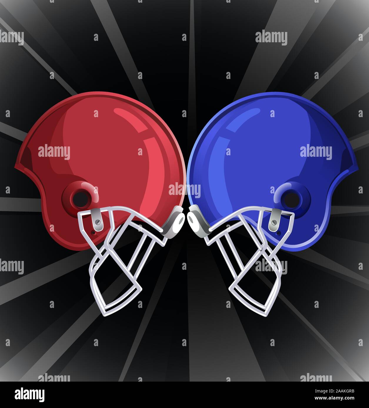 2 clashing football helmets Football helmets clashing illustration Stock Vector Image & Art
