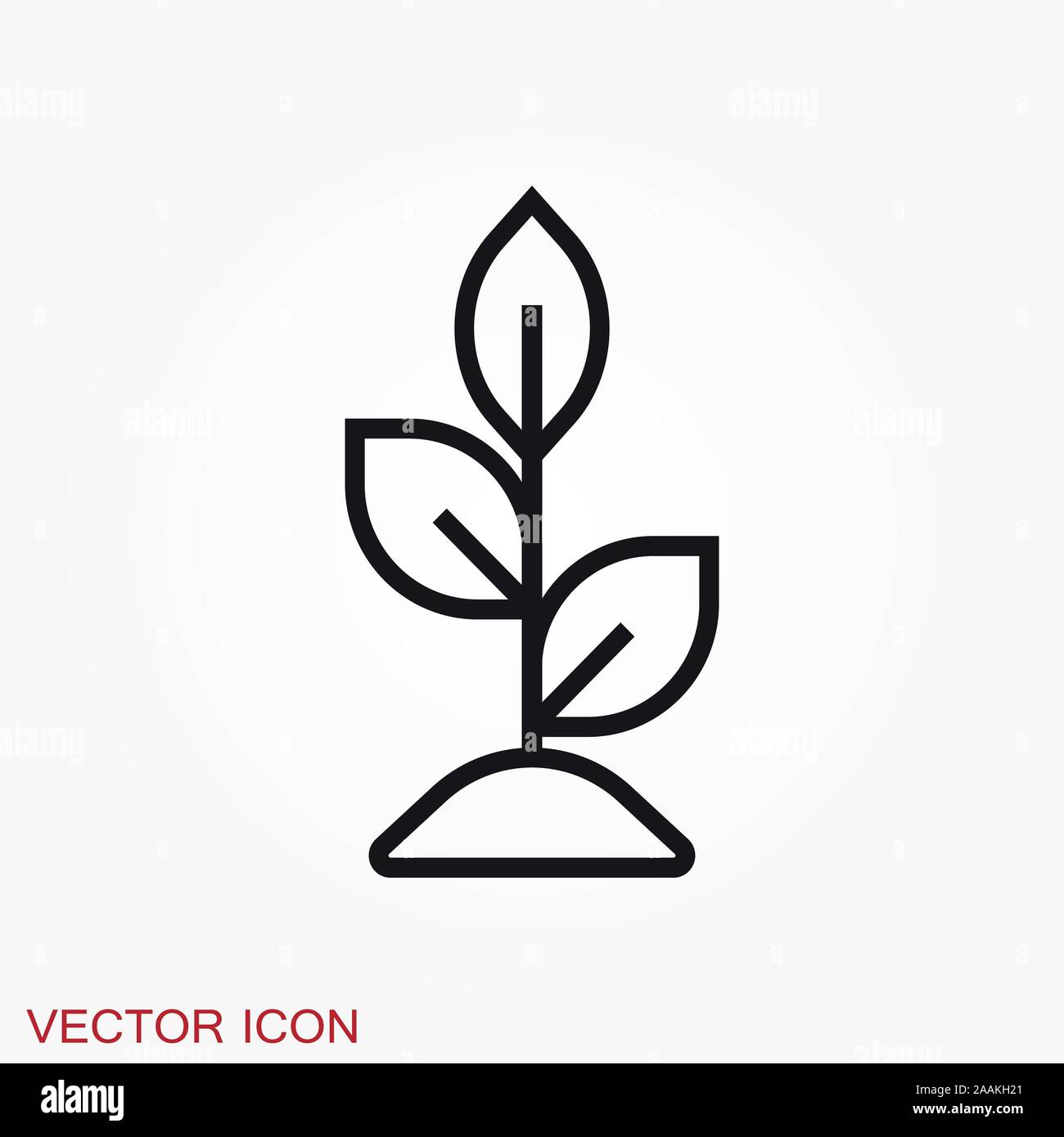 Garden icon isolated on background. Gardening symbol Stock Vector Image