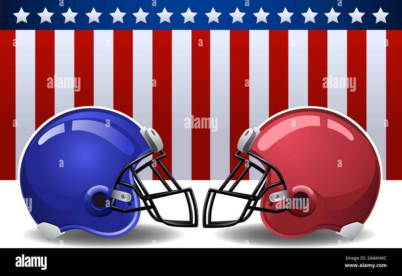 Football helmets with american flag Stock Vector Image & Art Alamy