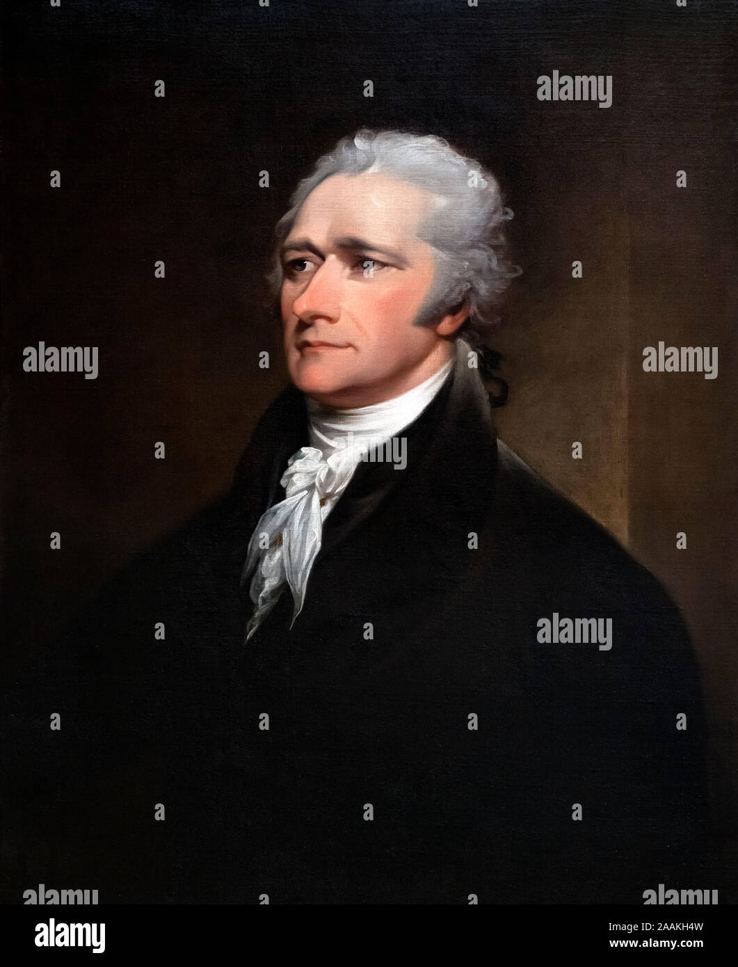 Alexander Hamilton (1755-1804), portrait by John Trumbull, oil on canvas, 1792 Stock Photo
