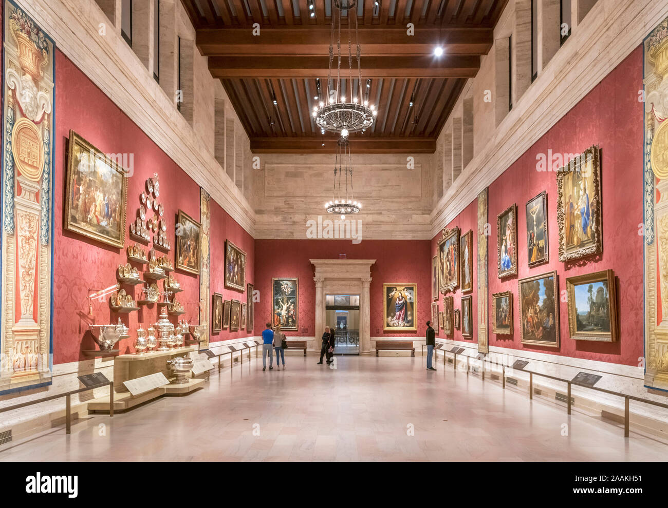 Interior of the Museum of Fine Arts, Boston, Massachusetts, USA Stock Photo
