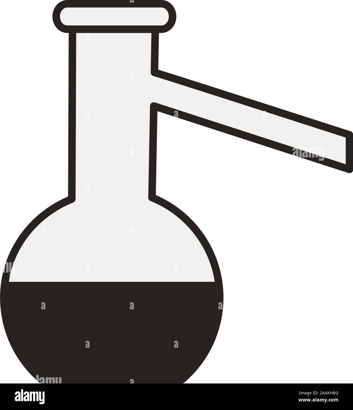 medical tube test flask laboratory icon Stock Vector Image & Art - Alamy
