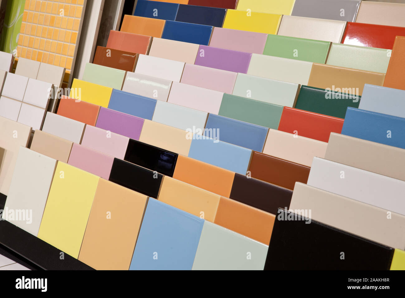 Kitchen bathroom tiles showroom display of new tiling option for floors