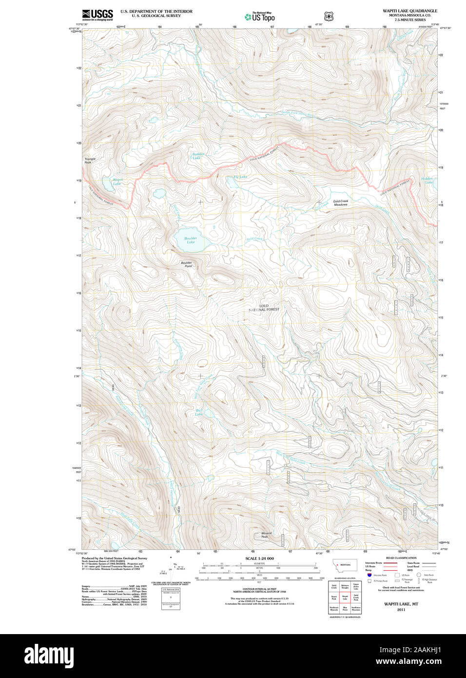 Map of wapiti hires stock photography and images Alamy