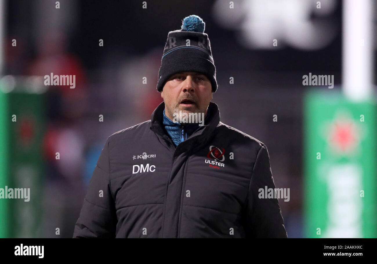 Ulster Rugby head coach Dan McFarland during the Heineken Champions Cup ...